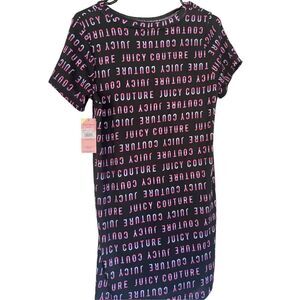 New JC Juicy Couture Women's Pullover Short Sleeve Stripes Slip Sleepwear Size S